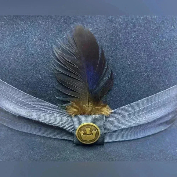 GOORIN BROS. Authentic Men’s Wool Fedora Hat Color Blue Size Medium - Picture 5 of 7